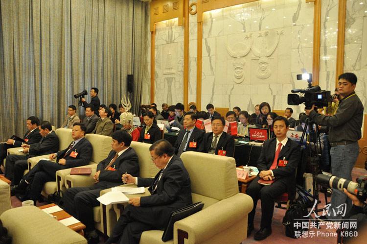貴州省代表團開放日採訪會場。人民網記者 郭嵩 攝