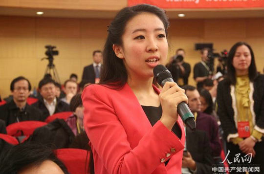 中國網、北京周報記者提問（人民網記者 毛雷 攝） 
