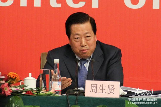 環境保護部部長周生賢（人民網記者 毛雷 攝）