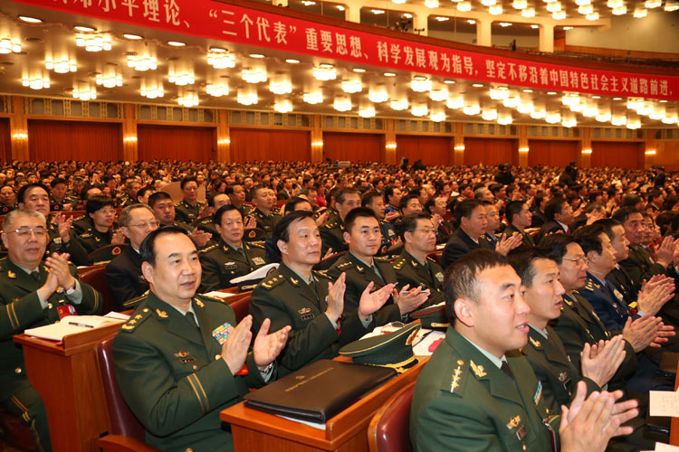 11月14日，中國共產黨第十八次全國代表大會閉幕會在北京人民大會堂舉行。新華社記者王建民攝
