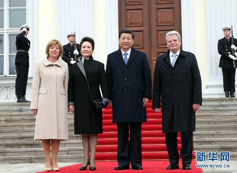 3月28日，国家主席习近平在柏林会见德国总统高克。 新华社记者刘卫兵摄
