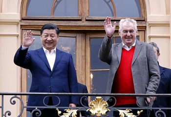 Czech President Milos Zeman hosts Xi at private residence
