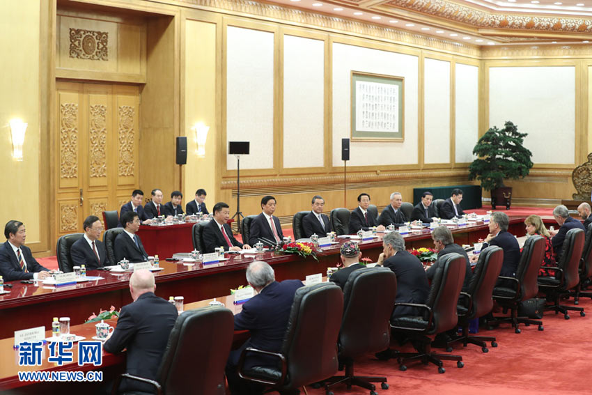 5月17日，國家主席習近平在北京人民大會堂同阿根廷總統馬克裡舉行會談。 新華社記者 馬佔成 攝