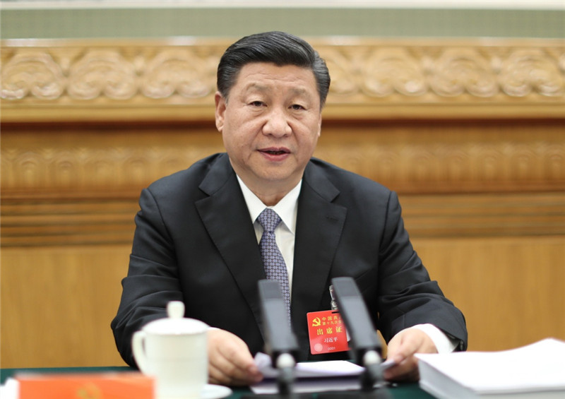 10月20日，中國共產黨第十九次全國代表大會主席團在北京人民大會堂舉行第二次會議。習近平同志主持會議。新華社記者 鞠鵬 攝