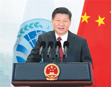 习近平欢迎出席上海合作组织青岛峰会的外方领导人