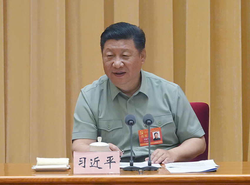 中央軍委黨的建設會議8月17日至19日在北京召開。中共中央總書記、國家主席、中央軍委主席習近平出席會議並發表重要講話。 新華社記者李剛 攝