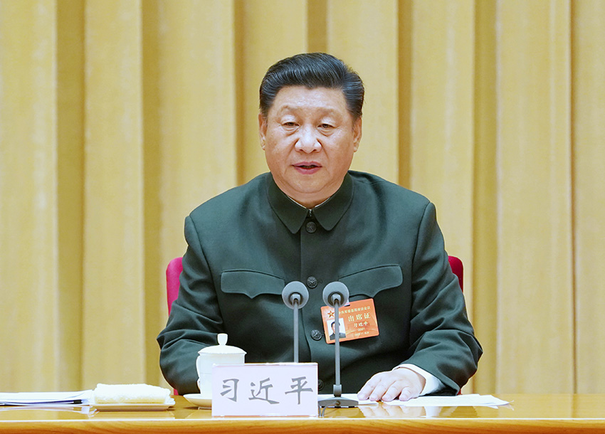 11月8日至10日，中央軍委基層建設會議在北京召開。中共中央總書記、國家主席、中央軍委主席習近平出席會議並發表重要講話。 新華社記者 李剛 攝