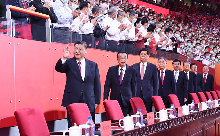 慶祝中國共產黨成立100周年文藝演出《偉大征程》在京盛大舉行