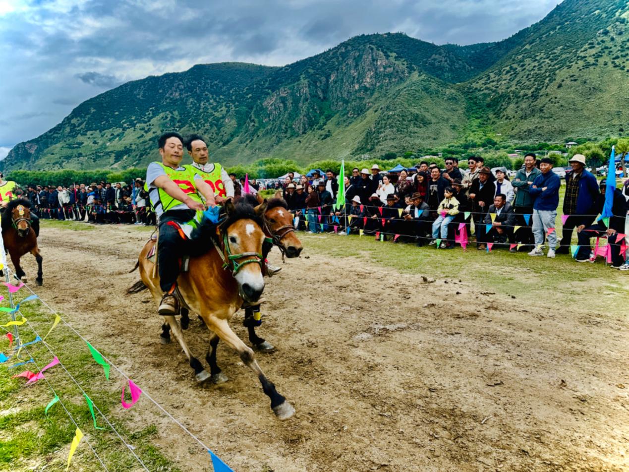 赛马节现场。人民网记者 益西康珠摄