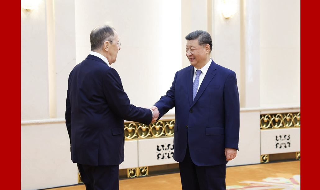 习近平会见俄罗斯外长拉夫罗夫