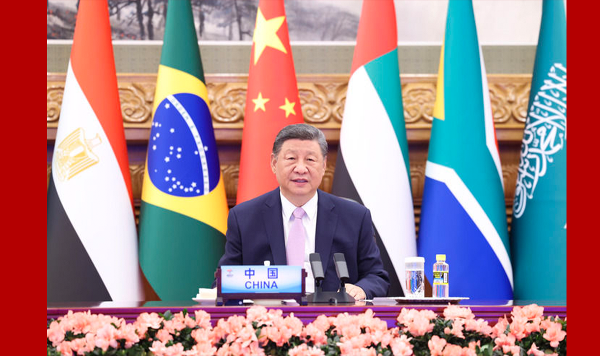 习近平出席金砖国家领导人线上峰会并发表重要讲话