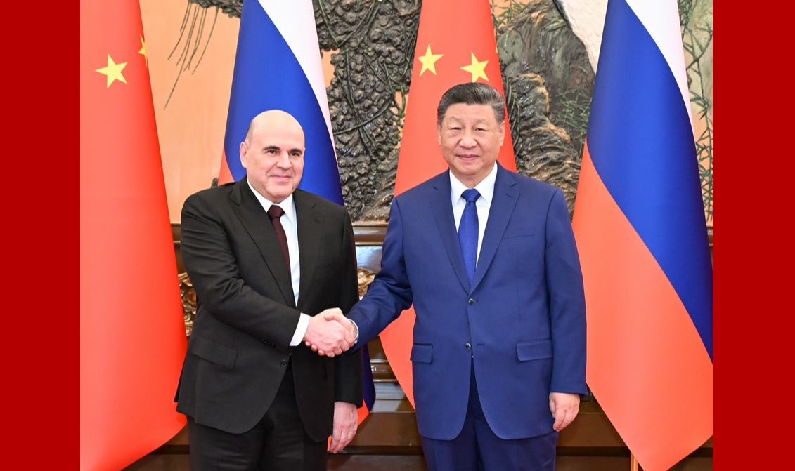 习近平会见俄罗斯总理米舒斯京