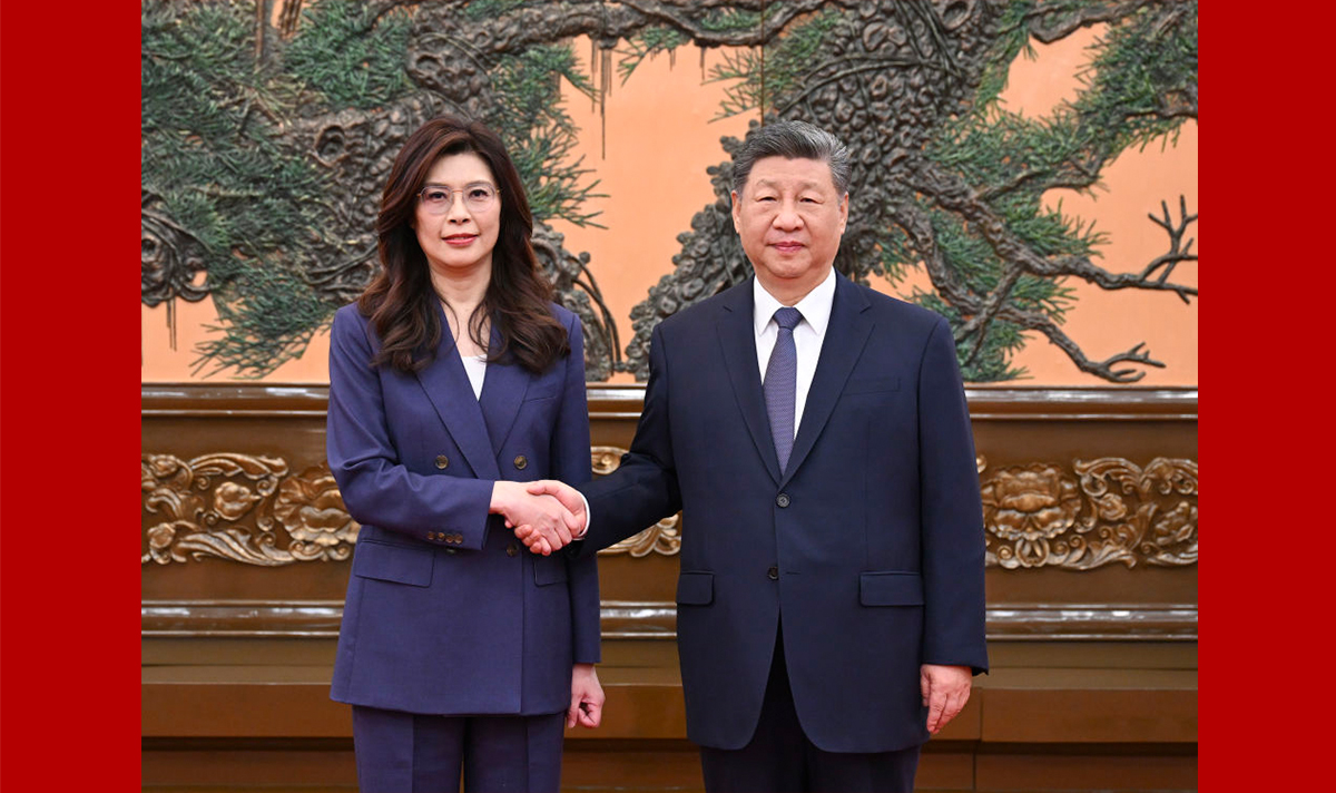 习近平总书记会见中国国民党主席郑丽文