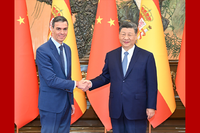 習近平會見西班牙首相桑切斯