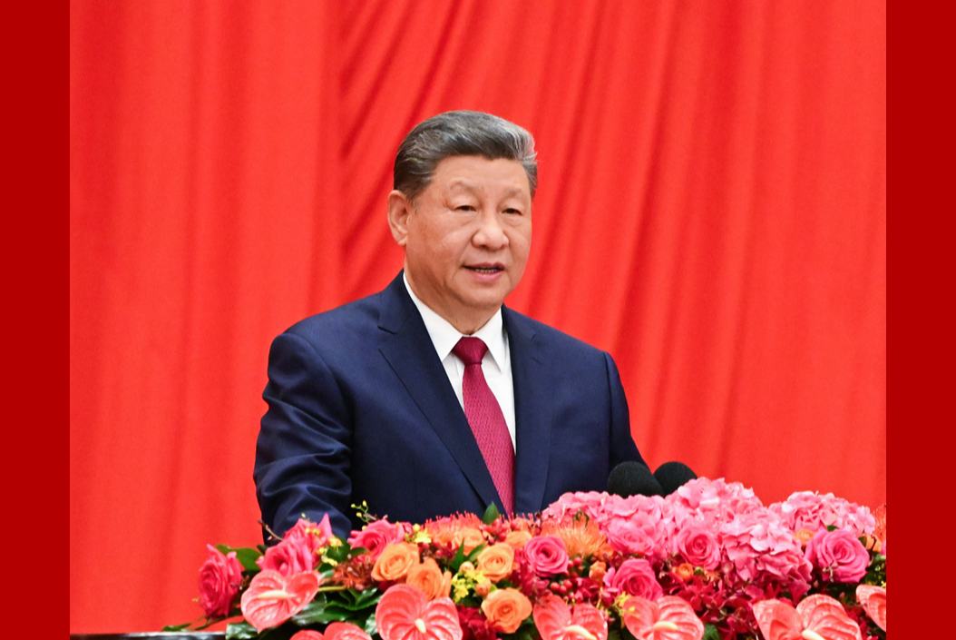 習近平等黨和國家領導人出席慶祝中華人民共和國成立77周年招待會