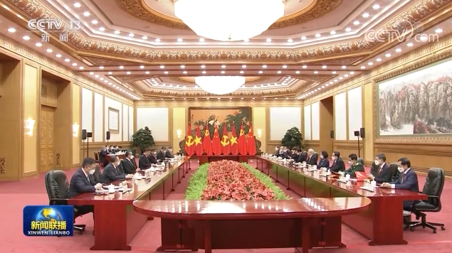 習近平同越共中央總書記舉行會談
