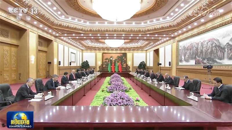 習近平會見土庫曼斯坦民族領袖、人民委員會主席別爾德穆哈梅多夫