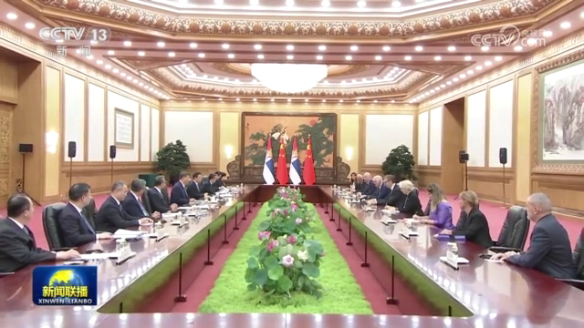 習近平會見塞爾維亞總統
