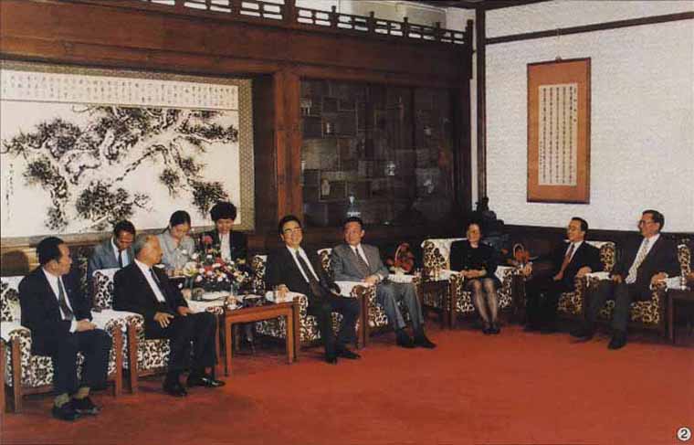 李鵬會見坎代·西潘敦