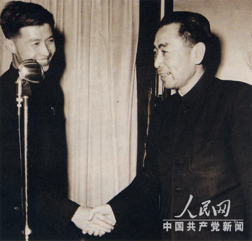 1959年，王傳耀受到周恩來接見