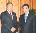 胡錦濤會見吉爾吉斯斯坦總統巴基耶夫