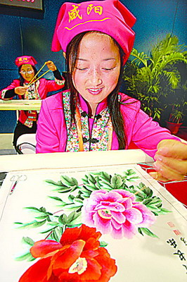 花卉刺绣