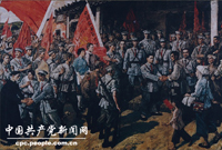 　　1927年，邓小平回国，先后在冯玉祥国民军联军中和中共中央机关工作。1929年夏天，他前往广西，任中共广西前敌委员会书记。12月，同张云逸等发动百色起义，创建了红七军和右江革命根据地；次年2月，发动龙州起义，创建了红八军和左江革命根据地。邓小平担任红七军、红八军政治委员和前敌委员会书记。