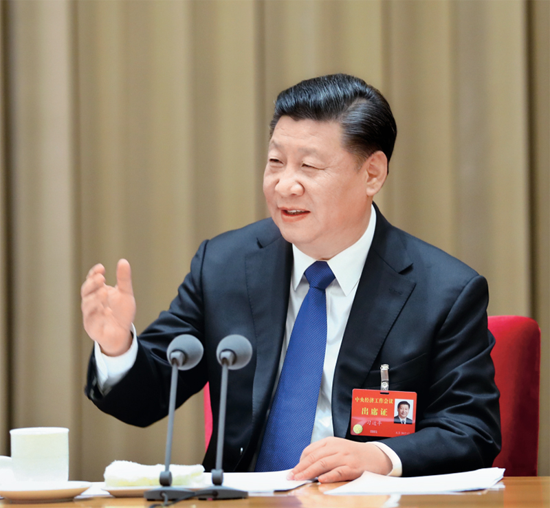 2017年12月18日至20日，中央經濟工作會議在北京舉行。中共中央總書記、國家主席、中央軍委主席習近平發表重要講話。 新華社記者 謝環馳/攝