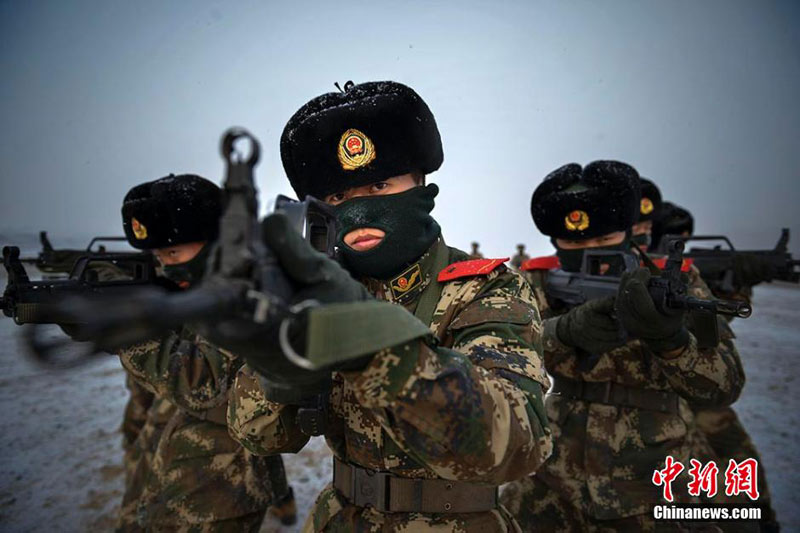 据介绍,该机动部队在野外进行了战术基础动作,小组协同,实弹射击,长途