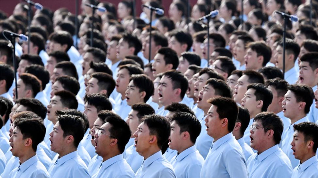 2這是合唱團在演唱。